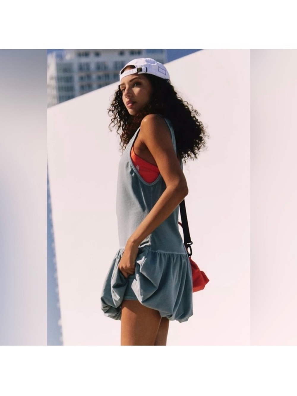 NWOT Free People Hot Shot Bubble Set in Summer Storm, Workout Set, Workout Dress - Picture 3 of 4